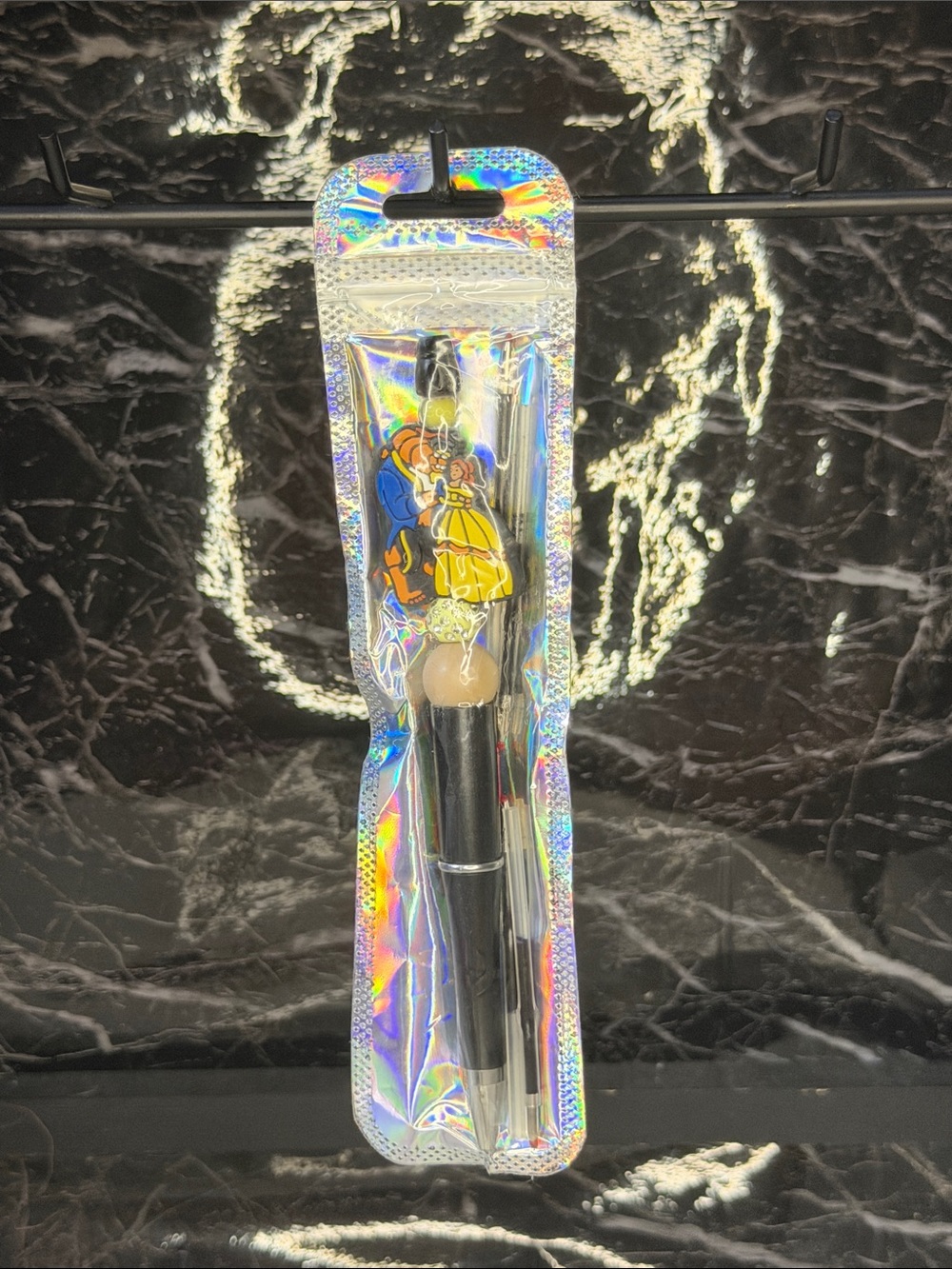 Beauty and the Beast Focal Bead Pen
Black and Blue Ink